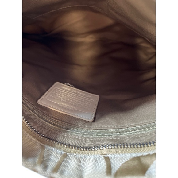 Coach Beige Signature Crossbody Bag - Picture 6 of 8